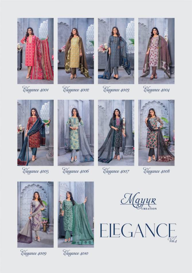 Elegance Vol 4 By Mayur Printed Cotton Readymade Dress Wholesale Suppliers In Mumbai
